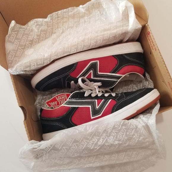 Vans CC Lowland Black and Chili Pepper Sneakers EXCELLENT Condition - Picture 13 of 13